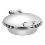 Eastern Tabletop Park Avenue 6 Qt. Round Induction Chafer with Glass Cover 3918G