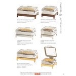 Cal-Mil Blonde 6 Qt. Full Size Chafer with Induction Unit, Soft-Close Lid, and Maple Wood Stand 23719-71