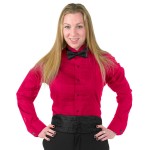 Henry Segal Unisex Customizable Fuchsia Tuxedo Shirt with Wing Tip Collar - XL