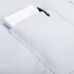 Intedge Gray Poly-Cotton Bistro Apron with 2 Pockets - 38 Intedge Gray Poly-Cotton Bistro Apron with 2 Pockets - 38