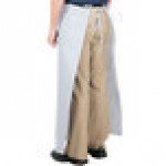 Intedge Gray Poly-Cotton Bistro Apron with 2 Pockets - 38 Intedge Gray Poly-Cotton Bistro Apron with 2 Pockets - 38