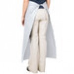 Intedge Gray Poly-Cotton Bistro Apron with 2 Pockets - 38 Intedge Gray Poly-Cotton Bistro Apron with 2 Pockets - 38