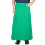 Intedge Gray Poly-Cotton Bistro Apron with 2 Pockets - 38 Intedge Gray Poly-Cotton Bistro Apron with 2 Pockets - 38