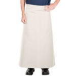 Intedge Gray Poly-Cotton Bistro Apron with 2 Pockets - 38 Intedge Gray Poly-Cotton Bistro Apron with 2 Pockets - 38