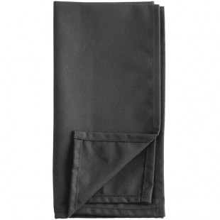 Oxford Black 100% Spun Polyester Cloth Napkins, 20 Oxford Black 100% Spun Polyester Cloth Napkins, 20