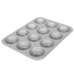 Chicago Metallic 44705 20 Cup 8.2 oz. Glazed Aluminized Steel Jumbo Pecan Roll / Muffin Pan - 17 7/8