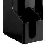 Choice Black 8-Section Countertop Cup and Lid Organizer