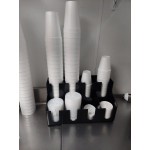 Choice Black 8-Section Countertop Cup and Lid Organizer