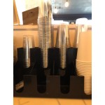 Choice Black 8-Section Countertop Cup and Lid Organizer