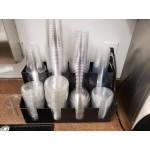 Choice Black 8-Section Countertop Cup and Lid Organizer