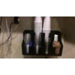 Choice Black 8-Section Countertop Cup and Lid Organizer