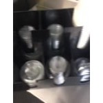 Choice Black 8-Section Countertop Cup and Lid Organizer