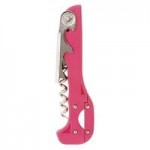 Franmara 2034T Boomerang Customizable Waiter's Corkscrew with Black Handle and Non-Stick Spiral
