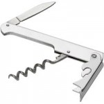 American Metalcraft WCRP Stainless Steel Waiter's Corkscrew with Red Pear Wood Handle and Curved Knife American Metalcraft WCRP Stainless Steel Waiter's Corkscrew with Red Pear Wood Handle and Curved Knife