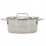 Bon Chef 60025GALAXY Cucina 1.25 Qt. Galaxy Stainless Steel Induction Pot with Lid