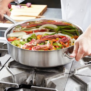 Vollrath 47747 Intrigue 9.5 Qt. Saute Pan with Helper Handle