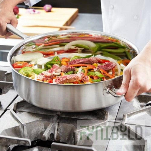 Vollrath 47747 Intrigue 9.5 Qt. Saute Pan with Helper Handle