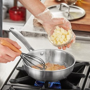 Vigor SS3 Series 2 Qt. Tri-Ply Stainless Steel Saucier Pan with Cover Vigor SS3 Series 2 Qt. Tri-Ply Stainless Steel Saucier Pan with Cover