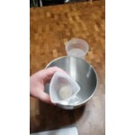TableCraft HSMC34 1 Qt. (4 Cups) Flexible Silicone 3-Sided Measuring Cup