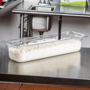 Vollrath 8054410 Super Pan® 1/2 Size Long Clear Polycarbonate Food Pan - 4 Vollrath 8054410 Super Pan® 1/2 Size Long Clear Polycarbonate Food Pan - 4