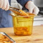 Vollrath 9066410 Super Pan® 1/6 Size Amber High Heat Plastic Food Pan - 6 Vollrath 9066410 Super Pan® 1/6 Size Amber High Heat Plastic Food Pan - 6