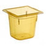 Vollrath 9066410 Super Pan® 1/6 Size Amber High Heat Plastic Food Pan - 6 Vollrath 9066410 Super Pan® 1/6 Size Amber High Heat Plastic Food Pan - 6