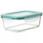 OXO Good Grips SmartSeal 1 Cup Clear Round Glass Container with Leakproof Snap-On Lid