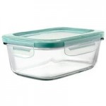 OXO Good Grips SmartSeal 1 Cup Clear Round Glass Container with Leakproof Snap-On Lid