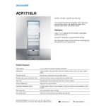 Summit Appliance ACR1718LH Accucold ACR Series 17.0 Cu. Ft. Stainless Steel Glass Door Reach-In Pharmacy Refrigerator with Left-Hand Swing Door - 115V