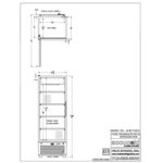 Summit Appliance ACR1718LH Accucold ACR Series 17.0 Cu. Ft. Stainless Steel Glass Door Reach-In Pharmacy Refrigerator with Left-Hand Swing Door - 115V