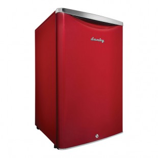 Danby DAR044A6LDB Contemporary Classic 4.4 Cu. Ft. Metallic Red Solid Door Reach-In Refrigerator