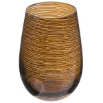 Stolzle Twister from Global Tableware Collective 16.5 oz. Brown Stemless Wine Glass / Tumbler - 24/Case