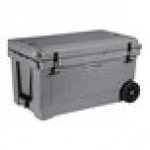 CaterGator CG65WHW White 65 Qt. Mobile Rotomolded Outdoor Cooler / Ice Chest