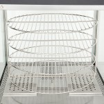 Nemco 6452 Single Door Rotating 4-Tier Pizza Merchandiser with 18 Nemco 6452 Single Door Rotating 4-Tier Pizza Merchandiser with 18