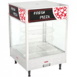 Nemco 6452 Single Door Rotating 4-Tier Pizza Merchandiser with 18 Nemco 6452 Single Door Rotating 4-Tier Pizza Merchandiser with 18