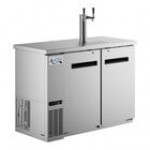 Avantco UDD-48-HC Double Tap Kegerator Beer Dispenser - Black, (2) 1/2 Keg Capacity
