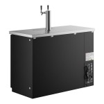 Avantco UDD-48-HC Double Tap Kegerator Beer Dispenser - Black, (2) 1/2 Keg Capacity