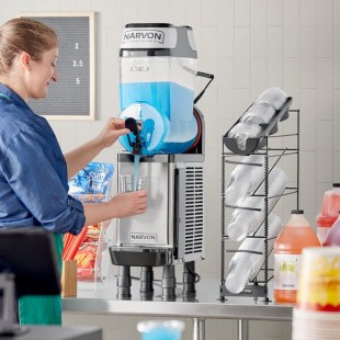 Narvon SM1 Single 3 Gallon Pourover Granita / Slushy / Frozen Beverage Machine - 115V