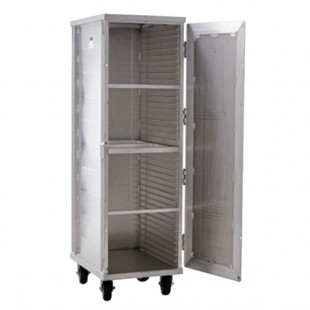 Lakeside PBPR990 PrisonBilt 40 Pan End Load Enclosed Bun / Sheet Pan Rack - Assembled