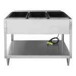 Vollrath 38003 ServeWell® Electric Three Pan Hot Food Table 120V - Sealed Well