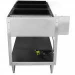 Vollrath 38003 ServeWell® Electric Three Pan Hot Food Table 120V - Sealed Well