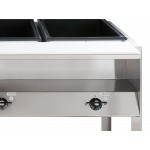 Vollrath 38003 ServeWell® Electric Three Pan Hot Food Table 120V - Sealed Well