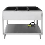 Vollrath 38003 ServeWell® Electric Three Pan Hot Food Table 120V - Sealed Well