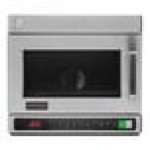 Amana HDC10Y15 Heavy-Duty Stainless Steel Compact Commercial Microwave with Push Button Controls - 120V, 1000W