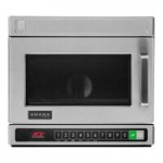 Amana HDC10Y15 Heavy-Duty Stainless Steel Compact Commercial Microwave with Push Button Controls - 120V, 1000W
