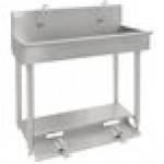 Advance Tabco 19-18-40FV 16-Gauge Multi-Station Hand Sink with 8 Advance Tabco 19-18-40FV 16-Gauge Multi-Station Hand Sink with 8