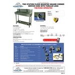 Advance Tabco 19-18-40FV 16-Gauge Multi-Station Hand Sink with 8 Advance Tabco 19-18-40FV 16-Gauge Multi-Station Hand Sink with 8
