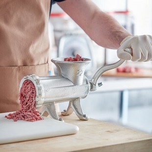 Weston 36-2201-W #22 Tin-Coated Manual Meat Grinder