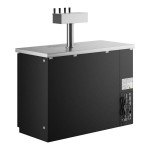 Avantco UDD-48-HC Four Tap Kegerator Beer Dispenser - Black, (2) 1/2 Keg Capacity