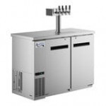 Avantco UDD-48-HC Four Tap Kegerator Beer Dispenser - Black, (2) 1/2 Keg Capacity